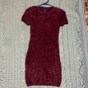 Form fitting, soft, fuzzy and short! Super cozy!